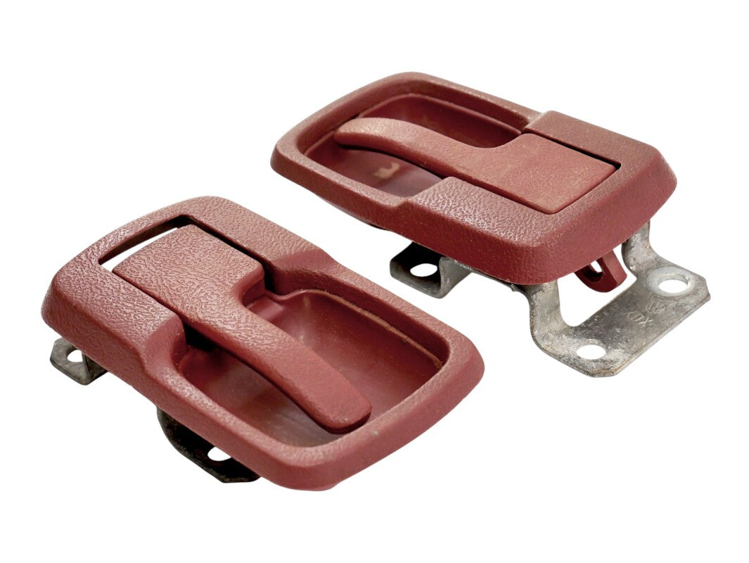Red Interior Door Handle Set VW Jetta Rabbit MK1 Vanagon - OEM - 171 837 235