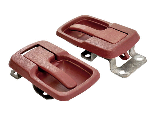 Red Interior Door Handle Set VW Jetta Rabbit MK1 Vanagon - OEM - 171 837 235