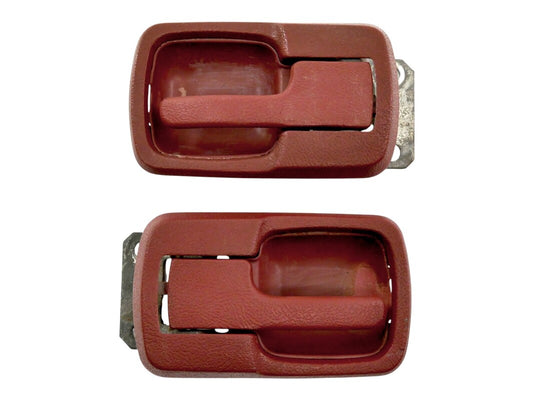 Red Interior Door Handle Set VW Jetta Rabbit MK1 Vanagon - OEM - 171 837 235