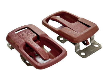 Red Interior Door Handle Set VW Jetta Rabbit MK1 Vanagon - Genuine - 171 837 235