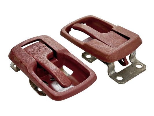 Red Interior Door Handle Set VW Jetta Rabbit MK1 Vanagon - Genuine - 171 837 235
