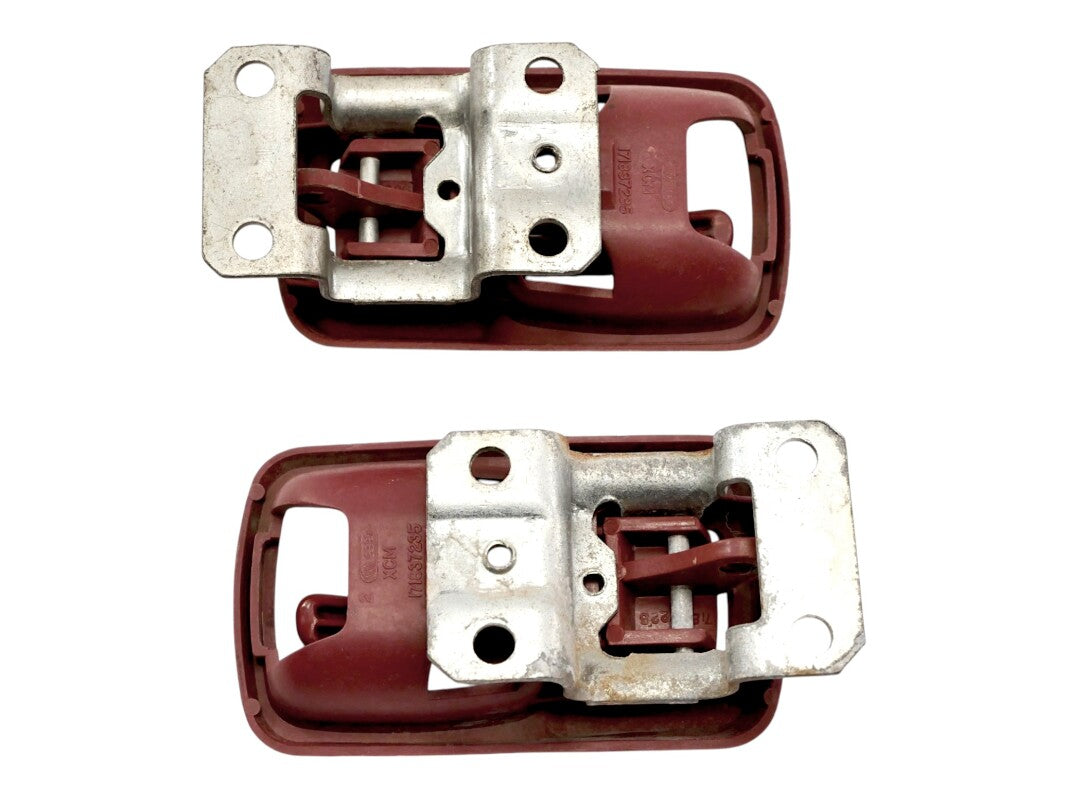 Red Interior Door Handle Set VW Jetta Rabbit MK1 Vanagon - Genuine - 171 837 235