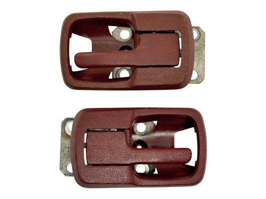 Red Interior Door Handle Set VW Jetta Rabbit MK1 Vanagon - Genuine - 171 837 235