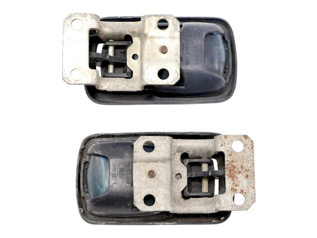 Blue Interior Door Handle Set VW Jetta Rabbit MK1 Vanagon - OEM - 171 837 235