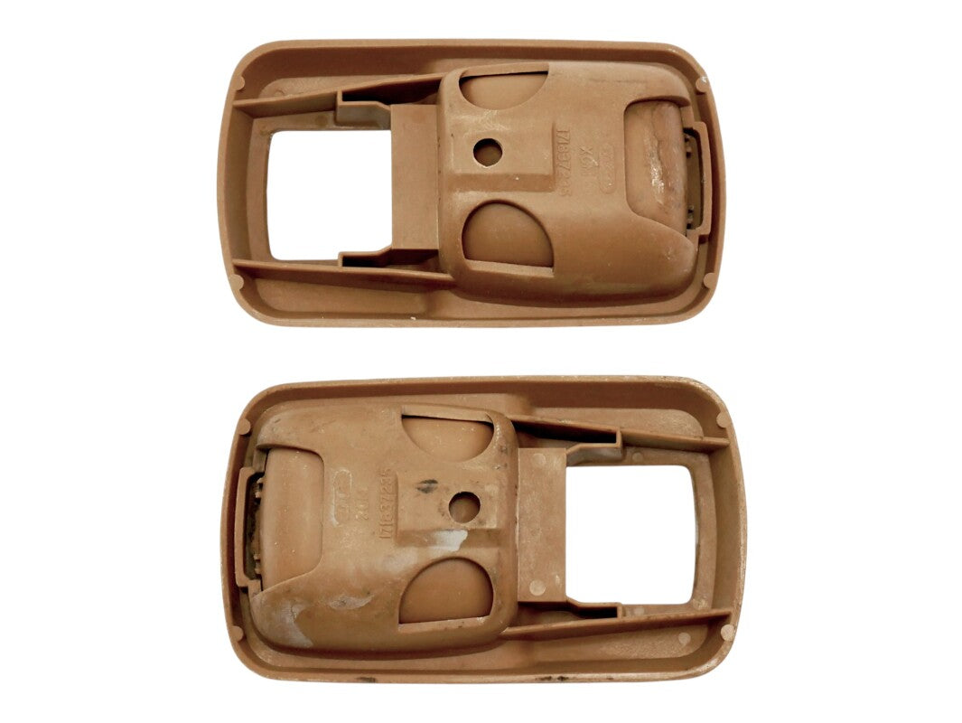 2x Brown Interior Door Handle Trim Surround VW Rabbit MK1 Vanagon ~ 171 837 235