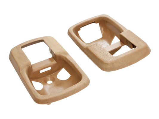 2x Brown Interior Door Handle Trim Surround VW Rabbit MK1 Vanagon . 171 837 235