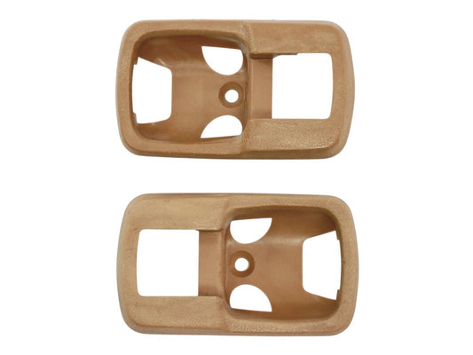 2x Brown Interior Door Handle Trim Surround VW Rabbit MK1 Vanagon . 171 837 235