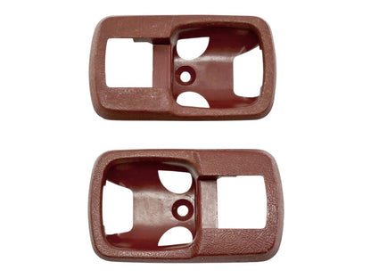 2x Red Interior Door Handle Trim Surround VW Rabbit MK1 Vanagon - 171 837 235