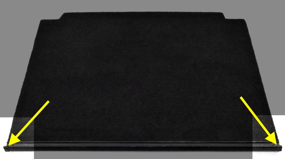 Parcel Shelf Cargo Cover End Trim Caps 80-93 VW Rabbit Convertible Cabriolet MK1