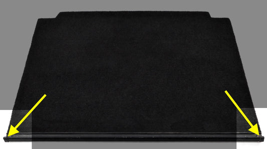 Parcel Shelf Cargo Cover End Trim Caps 80-93 VW Rabbit Convertible Cabriolet MK1