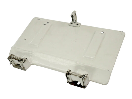 Rear License Plate Oil Filler Flap Door 80-91 VW Vanagon T3 White - Genuine OEM