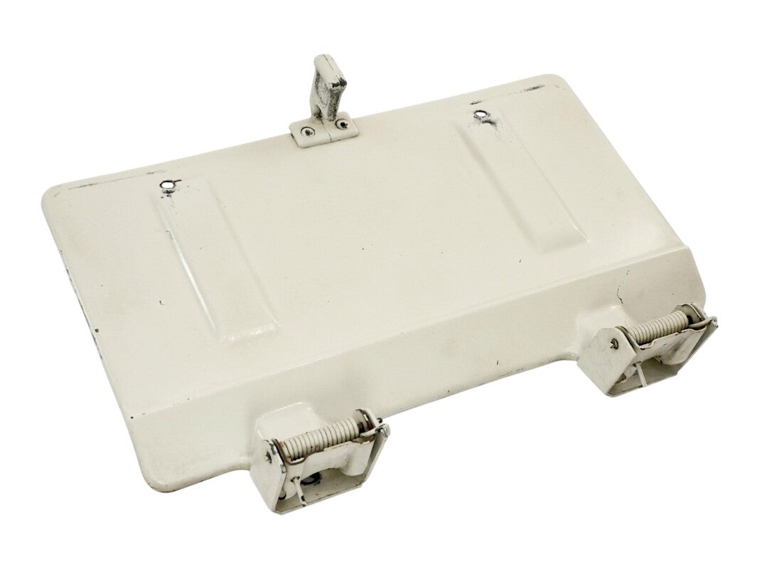 Rear License Plate Oil Filler Flap Door 80-91 VW Vanagon T3 White ~ Genuine OEM