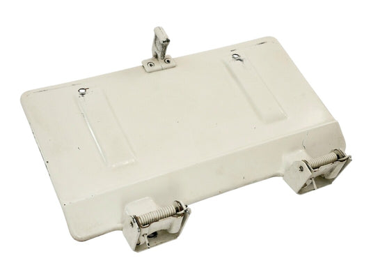 Rear License Plate Oil Filler Flap Door 80-91 VW Vanagon T3 White ~ Genuine OEM