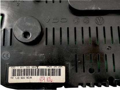 93k Miles Gauge Instrument Cluster 00-01 VW Jetta Golf Speedometer 1J0 920 900 K