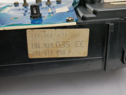 Gauge Cluster Speedometer Tach 89-92 VW Jetta Golf MK2 CE2 . 191 919 035 EC
