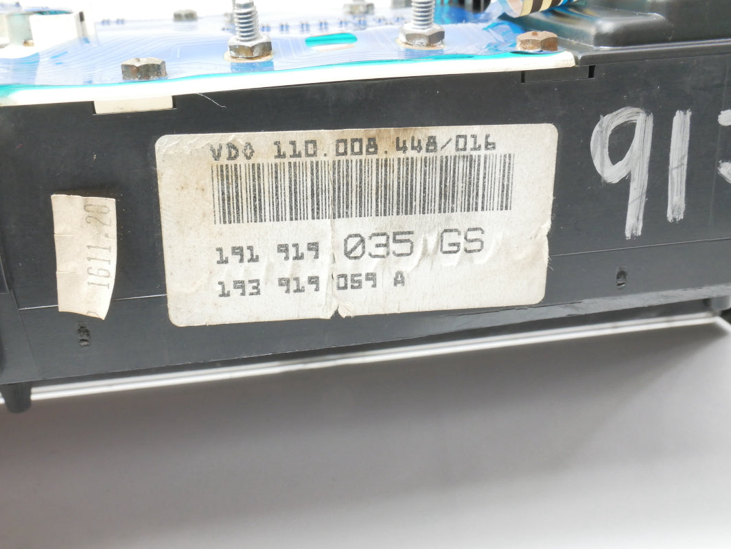 Gauge Cluster Speedometer Clock 89-92 VW Jetta Golf MK2 Diesel . 191 919 035 GS