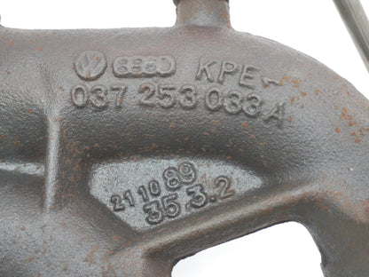 Exhaust Manifold 90-92 VW Corrado 1.8L G60 PG - Genuine OEM - 037 253 033 A