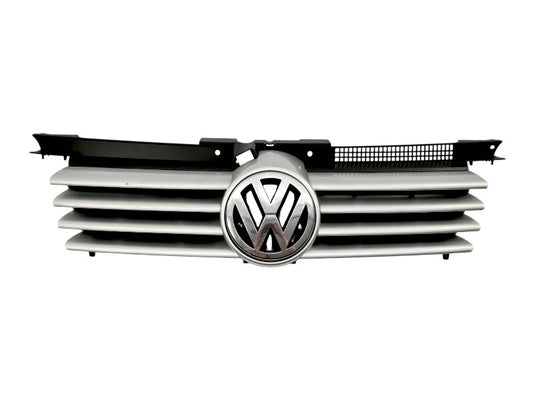 Upper Grill Grille 99-05 VW Jetta MK4 LA7W Reflex Silver Genuine - 1J5 853 655 C