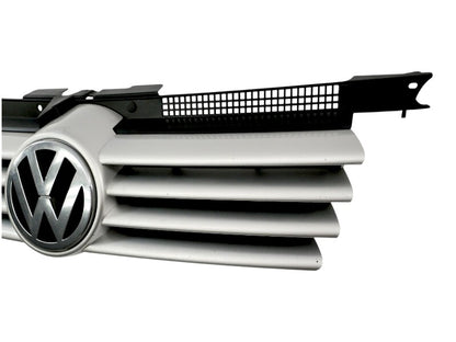 Upper Grill Grille 99-05 VW Jetta MK4 LA7W Reflex Silver Genuine - 1J5 853 655 A
