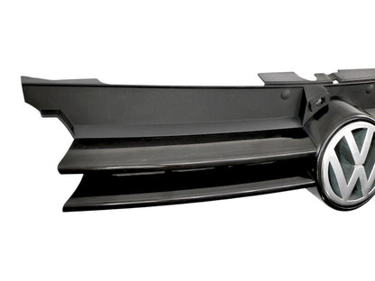 Grill Grille & Emblem 99-05 VW Golf GTI MK4 - L041 Black - Genuine - 1J0 853 655 G