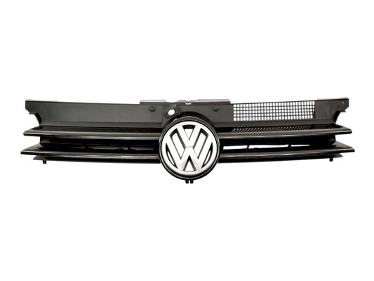 Grill Grille & Emblem 99-05 VW Golf GTI MK4 - L041 Black - Genuine - 1J0 853 655 G