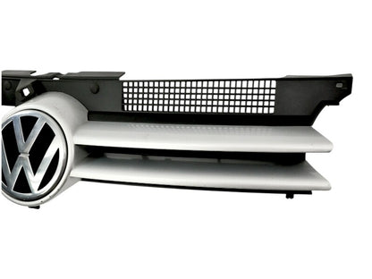 Grill Grille & Emblem 99-05 VW Golf GTI MK4 LA7W Reflex Silver OEM 1J0 853 655 G