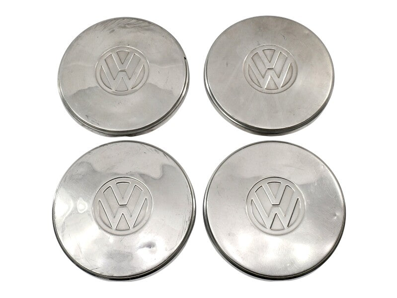 Chrome Metal Wheel Center Hub Cap Hubcap Set 75-84 VW Rabbit Jetta MK1 A1 - OEM