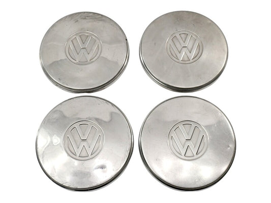 Chrome Metal Wheel Center Hub Cap Hubcap Set 75-84 VW Rabbit Jetta MK1 A1 - OEM