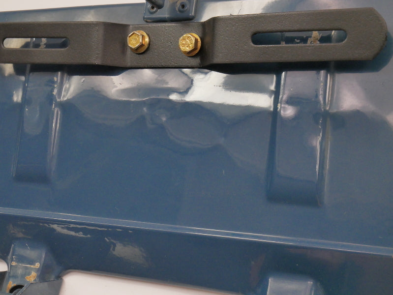 Rear License Plate Oil Filler Flap Door 80-91 VW Vanagon T3 - Blue - Genuine OEM