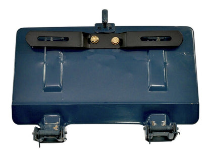 Rear License Plate Oil Filler Flap Door 80-91 VW Vanagon T3 - Blue - Genuine OEM