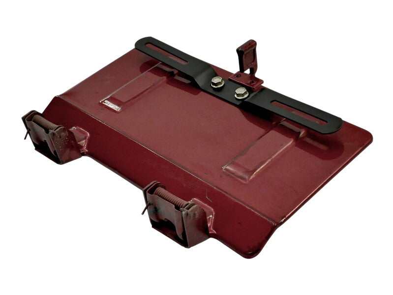 Rear License Plate Oil Filler Flap Door 80-91 VW Vanagon T3 LB3V Titan Red - OEM