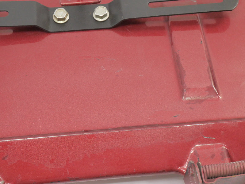 Rear License Plate Oil Filler Flap Door 80-91 VW Vanagon T3 LB3V Titan Red - OEM