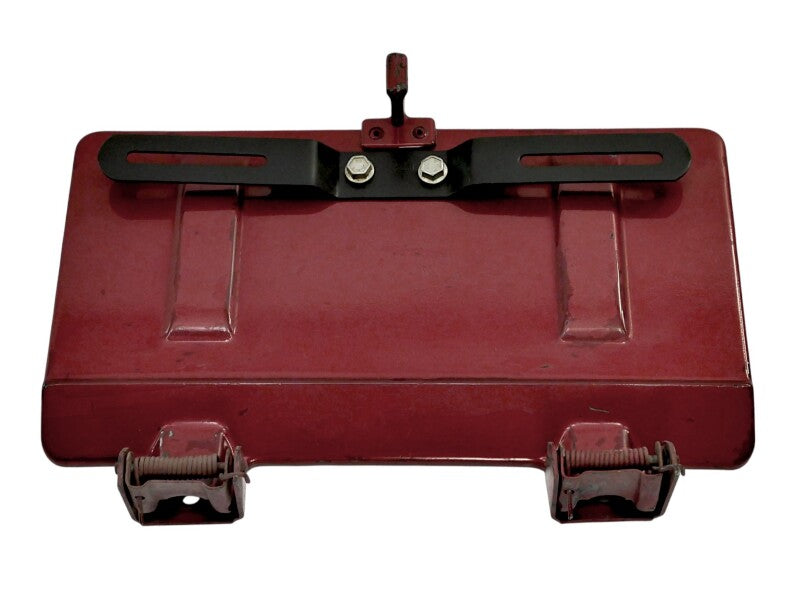 Rear License Plate Oil Filler Flap Door 80-91 VW Vanagon T3 LB3V Titan Red - OEM
