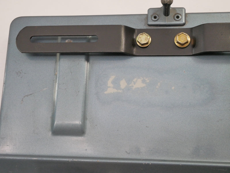 Rear License Plate Oil Filler Flap Door 80-91 VW Vanagon T3 LH5U Dove Blue - OEM