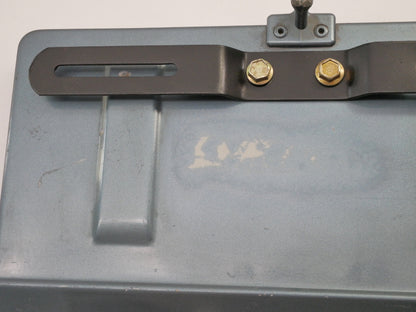 Rear License Plate Oil Filler Flap Door 80-91 VW Vanagon T3 LH5U Dove Blue - OEM
