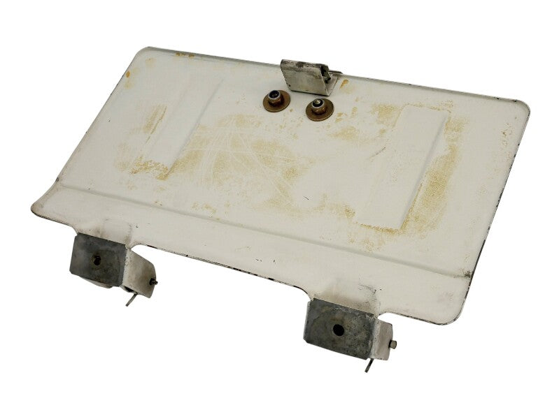 Rear License Plate Oil Filler Flap Door 80-91 VW Vanagon T3 - White - OEM