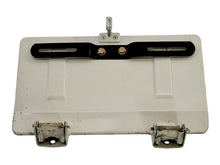 Rear License Plate Oil Filler Flap Door 80-91 VW Vanagon T3 - White - OEM