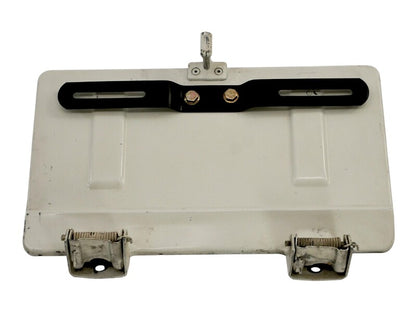 Rear License Plate Oil Filler Flap Door 80-91 VW Vanagon T3 - White - OEM