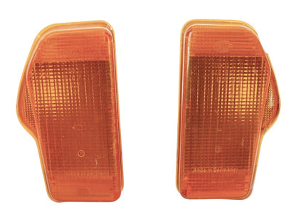 Turn Signal Corner Light Lamp Set 75-77 VW Scirocco MK1 Early Genuine OEM Hella