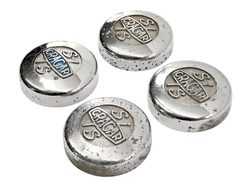 4x Vintage Wheel Center Cap Cragar SS Hot Rod Street Muscle Car Hubcap - Genuine