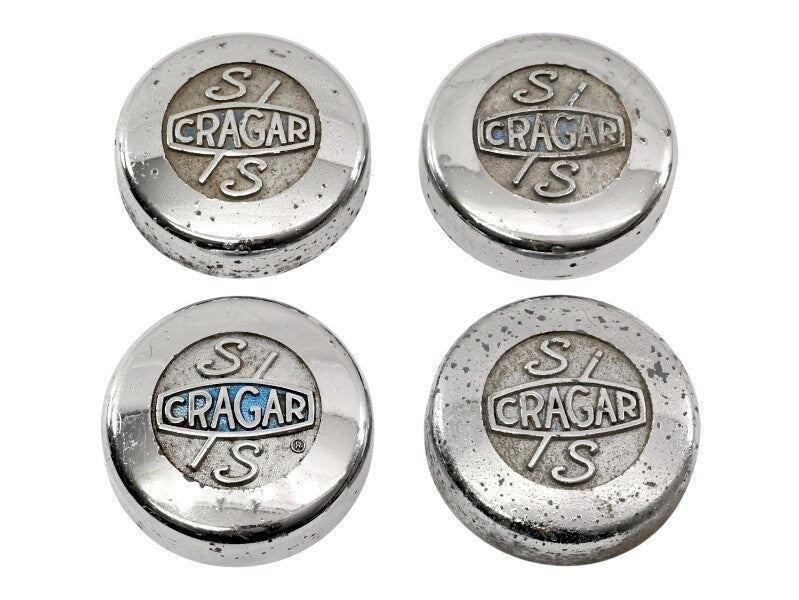 4x Vintage Wheel Center Cap Cragar SS Hot Rod Street Muscle Car Hubcap - Genuine