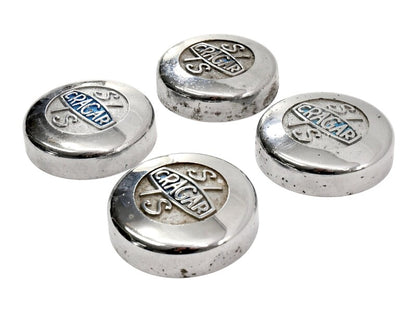 4x Vintage Wheel Center Cap Cragar SS Hot Rod Street Muscle Car Hubcap ~ Genuine