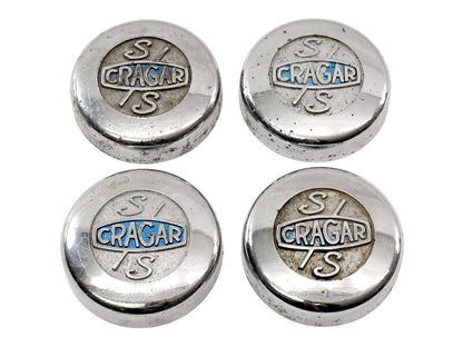 4x Vintage Wheel Center Cap Cragar SS Hot Rod Street Muscle Car Hubcap ~ Genuine