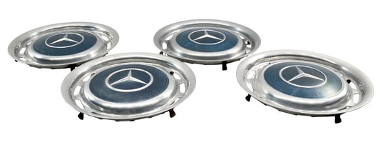Vintage 14" Mercedes Hub Cap Wheel Cover Set W114 W115 W123 R107 W108 - Genuine