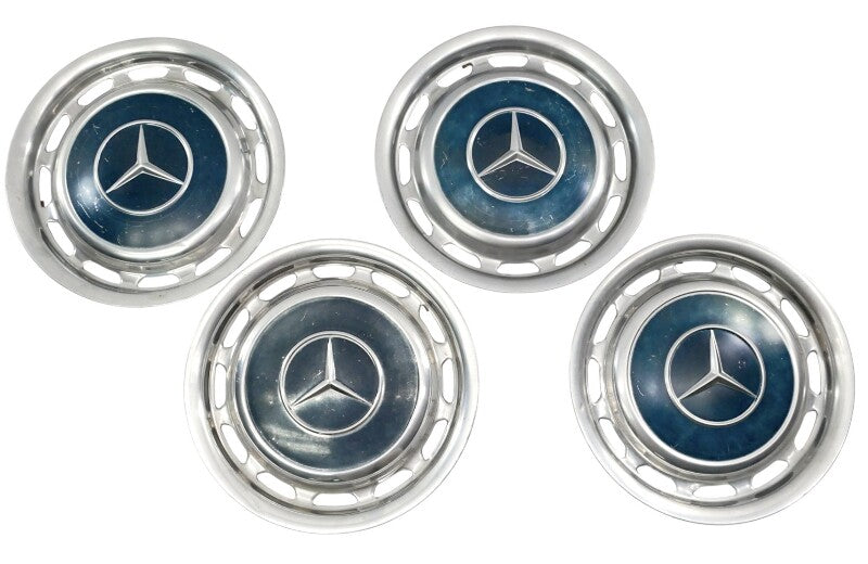Vintage 14" Mercedes Hub Cap Wheel Cover Set W114 W115 W123 R107 W108 - Genuine