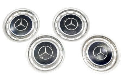 Vintage 14" Mercedes Hub Cap Wheel Cover Set W114 W115 W123 R107 W108 Dark Blue