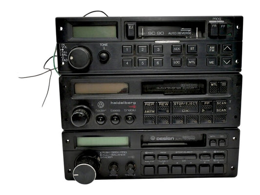 3x Heidelberg V VII SC90 Tape Radio Head Unit VW Jetta MK2 Corrado Cabriolet Fox