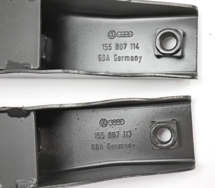 Front Bumper Mount Brackets 86-97 VW Cabriolet MK1 - 155 807 113  / 114