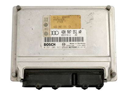 Engine Computer Module ECU ECM 98-01 Audi A4 B5 A6 2.8 V6 AHA - 4D0 907 551 AP
