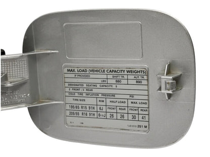 Fuel Gas Door Flap Lid 99-05 VW Jetta MK4 LA7W Reflex Silver OEM - 1J0 809 857 C